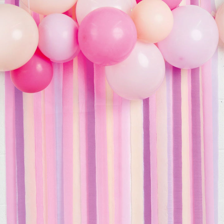 Rosa bunte Kreppgirlanden (Talking Tables)